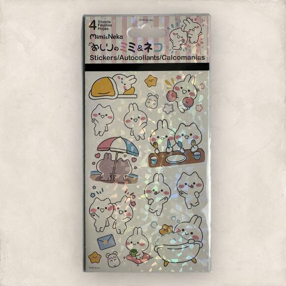 Mimi & Neko Sticker Sheet Set Journaling Stickers Crafting Scrapbooking - Picture 1 of 2